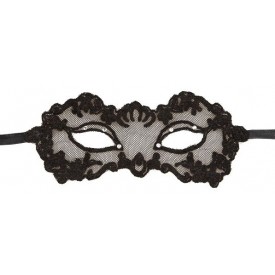 Черная ажурная маска Lingerie Mask